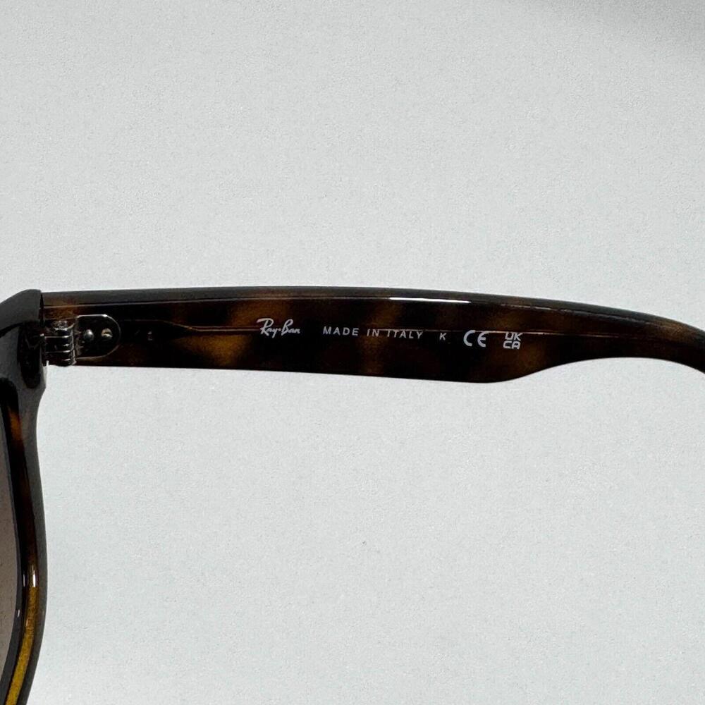 RayBan Unisex Brown Gradient Light Havana RB4159 55mm Square Sunglasses New - Picture 5 of 8